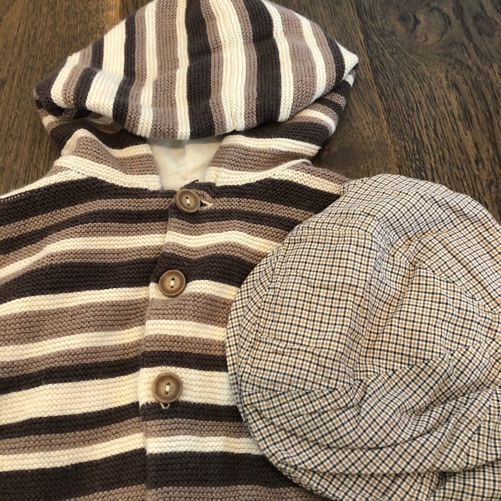 🐻❤️BABY GAP CARDIGAN & FLAT CAP